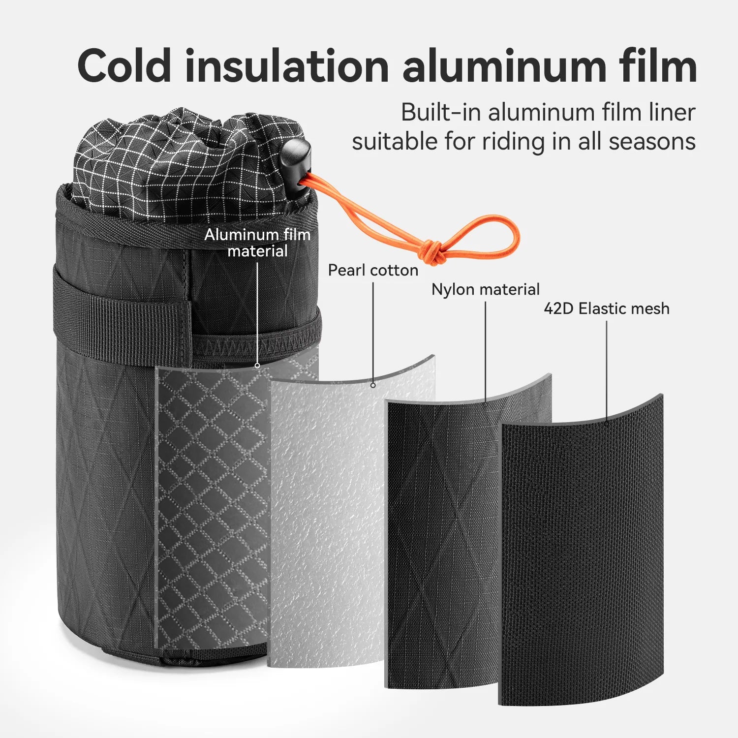 Insulated Bike Bottle Bag — Aluminum Foil Lining, Expandable, Universal Fit | Road, MTB & E-Bike
