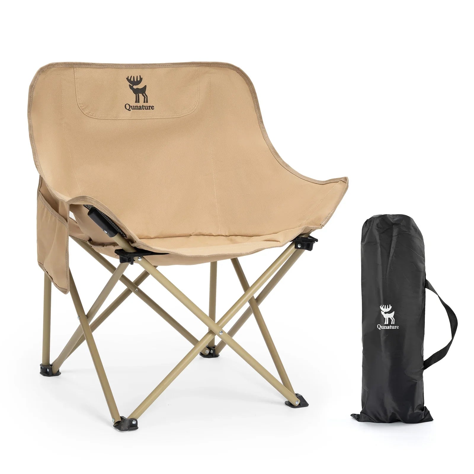 Folding Camping Chair — 1-Second Setup, 600D Oxford, 120kg Capacity | Adult & Kids