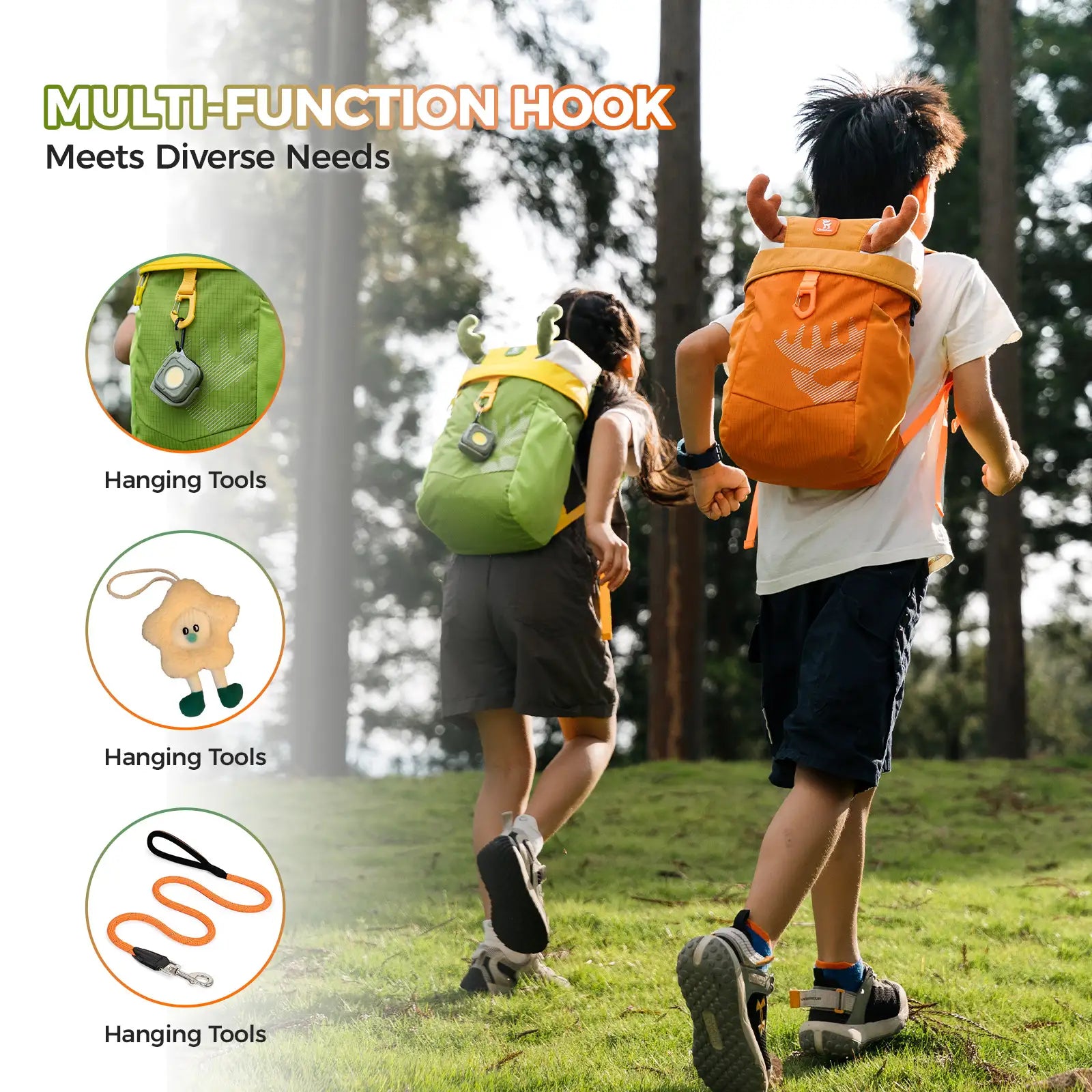 Kids Lightweight Backpack – 8L with Air-Mesh Straps & Safety Features