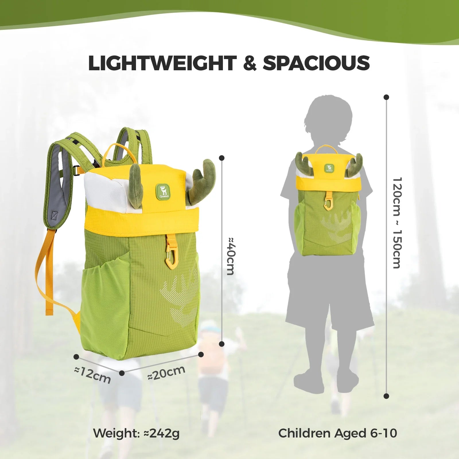 Kids Lightweight Backpack – 8L with Air-Mesh Straps & Safety Features