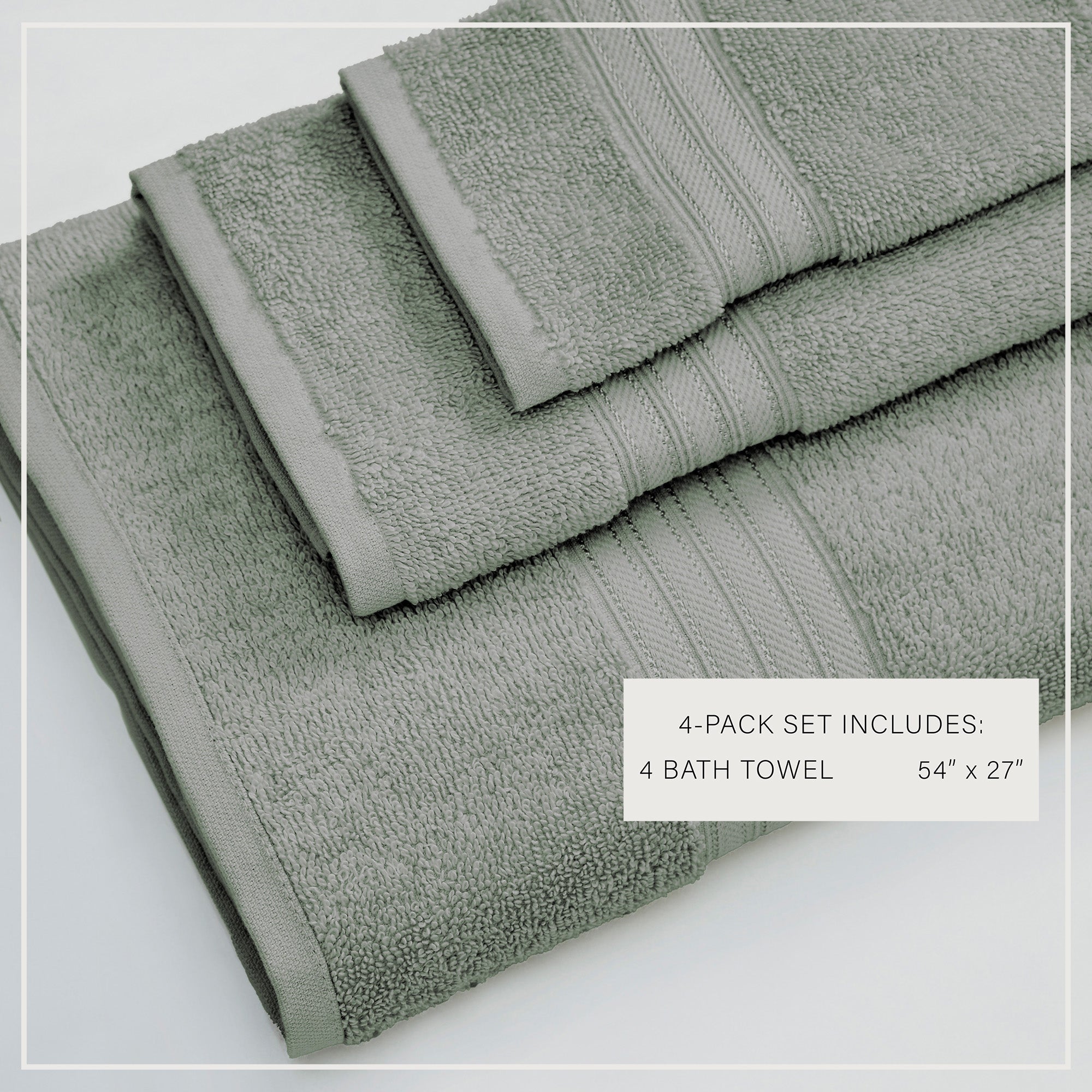 Feather Spun Cotton Bath Towels — Soft, Quick-Dry & Lightweight | Classic Bordered Style