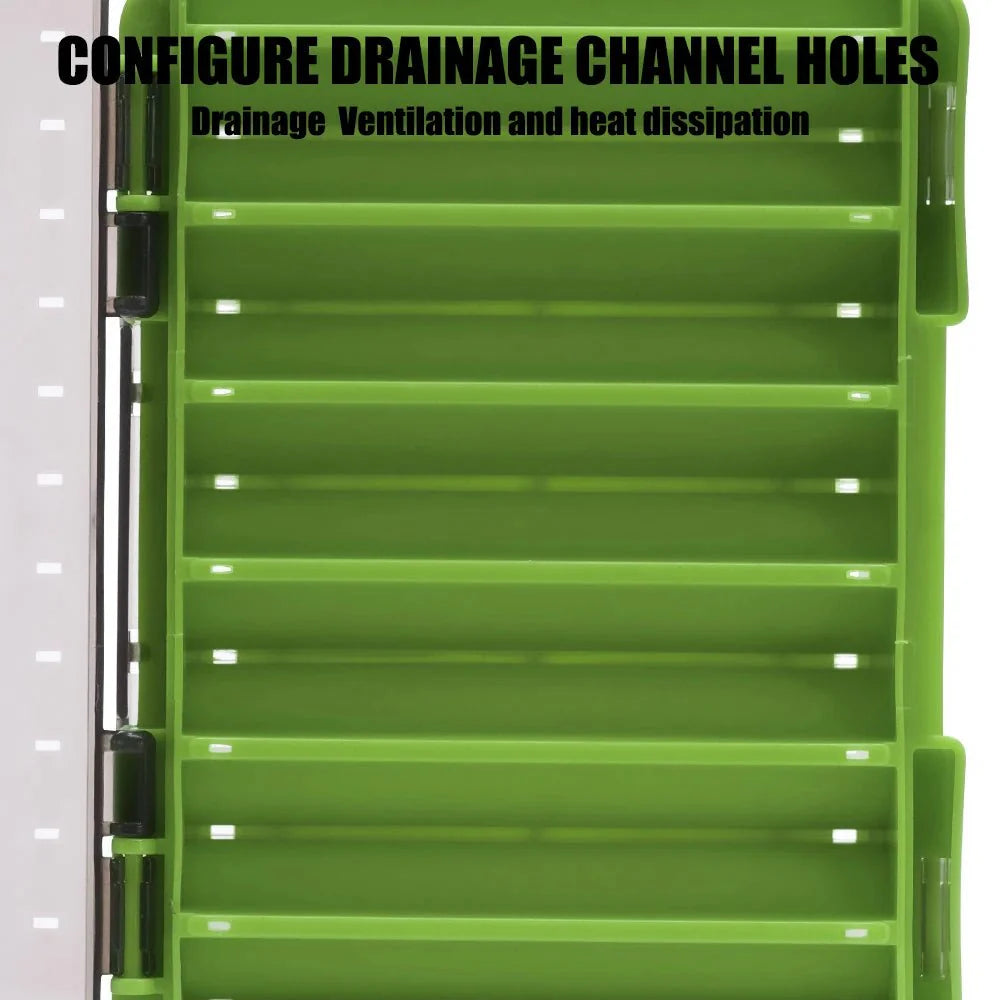 Double-Sided Fishing Tackle Box | Lightweight Lure Organizer for Anglers
