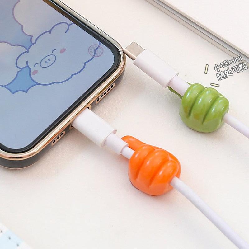 Silicone Thumb Hook – Self-Adhesive Wall Hook & Cable Clip Organizer