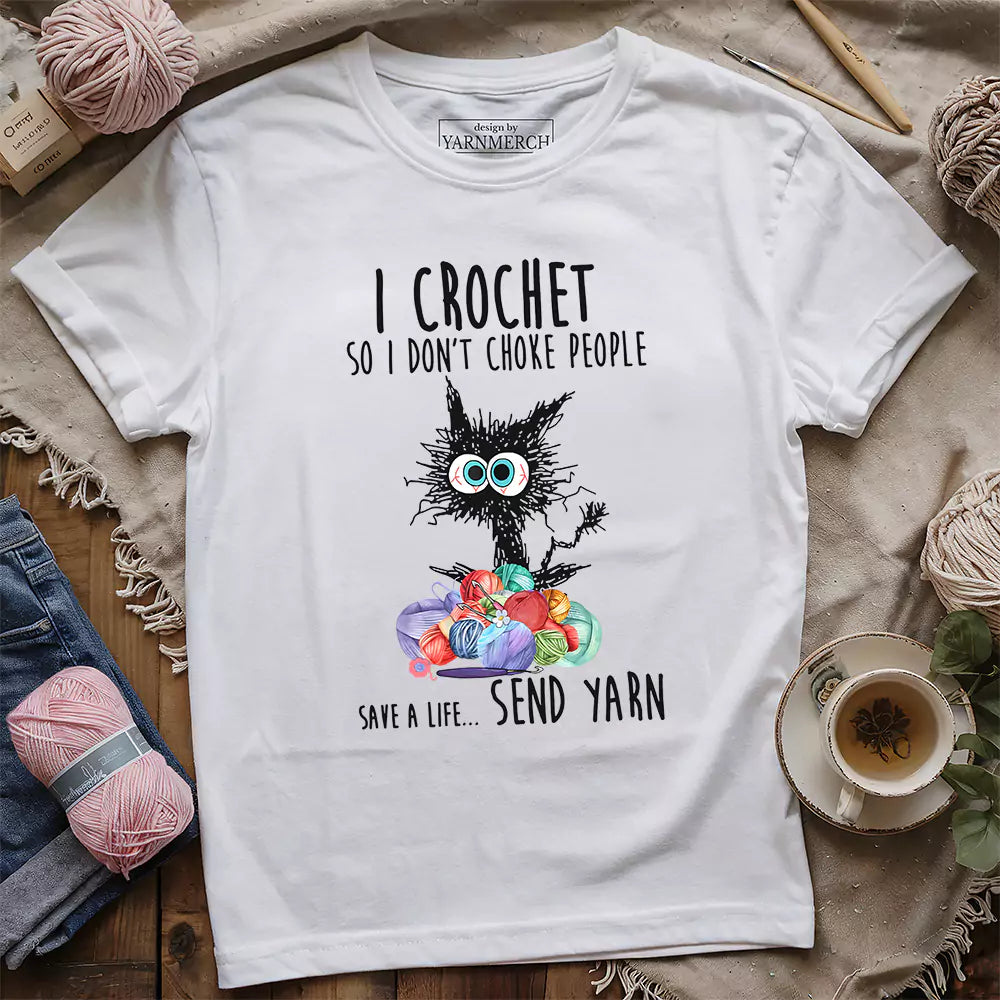Send Yarn Cotton T-Shirt | Soft Classic Fit Tee – Made in USA