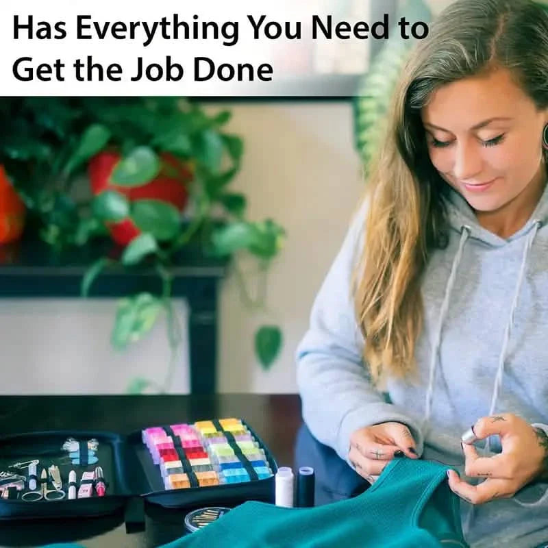 Mini Sewing Kit – All-in-One Portable Zipper Case for Home & Travel
