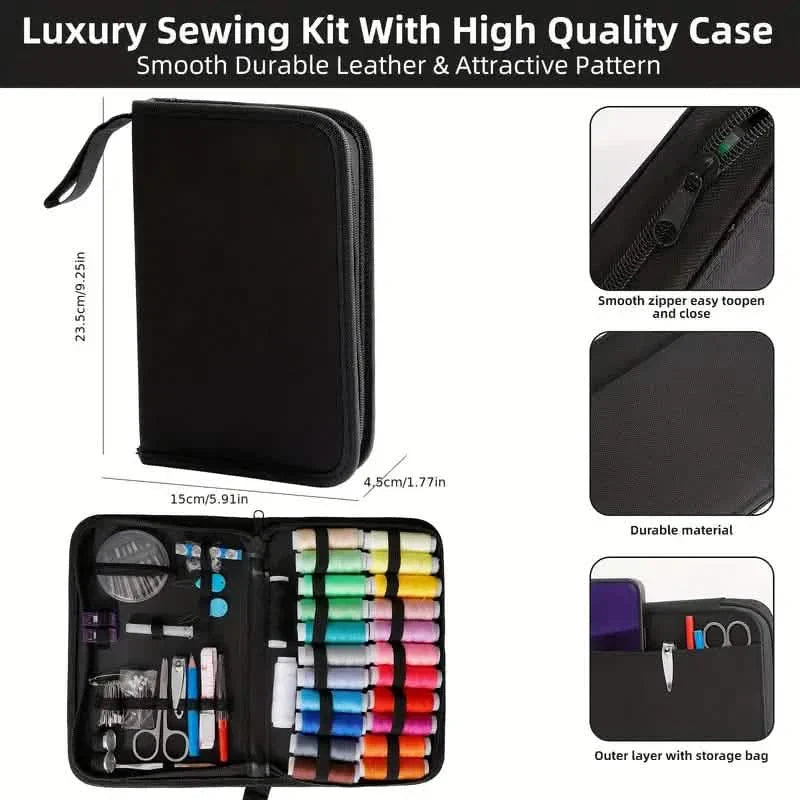 Mini Sewing Kit – All-in-One Portable Zipper Case for Home & Travel