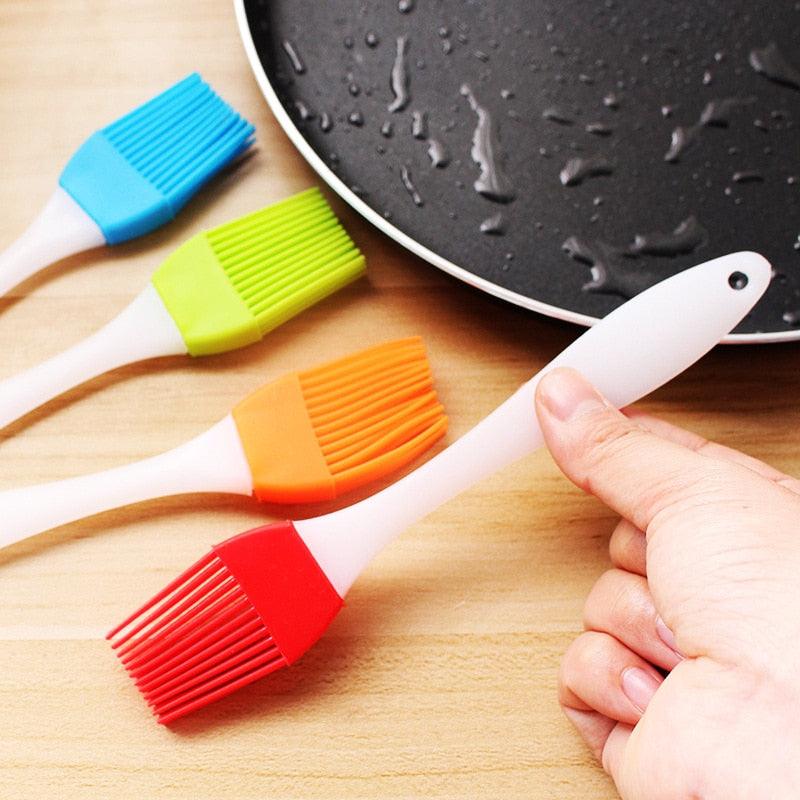 Silicone Basting Brush – Heat Resistant BBQ & Pastry Oil Brush for Kitchen & Grill