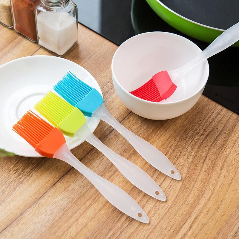 Silicone Basting Brush – Heat Resistant BBQ & Pastry Oil Brush for Kitchen & Grill
