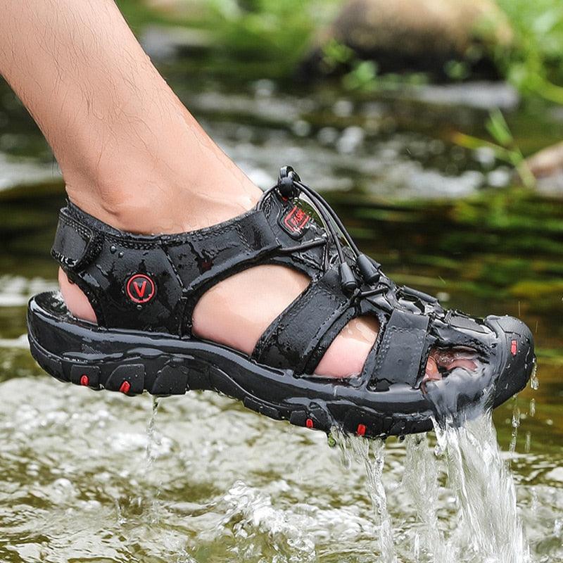 Men's Closed Toe Hiking Sandals | Waterproof Breathable Outdoor Sandal