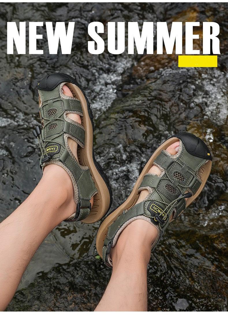 Men's Closed Toe Hiking Sandals | Waterproof Breathable Outdoor Sandal