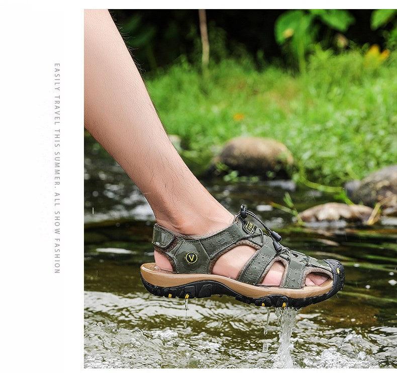 Men's Closed Toe Hiking Sandals | Waterproof Breathable Outdoor Sandal