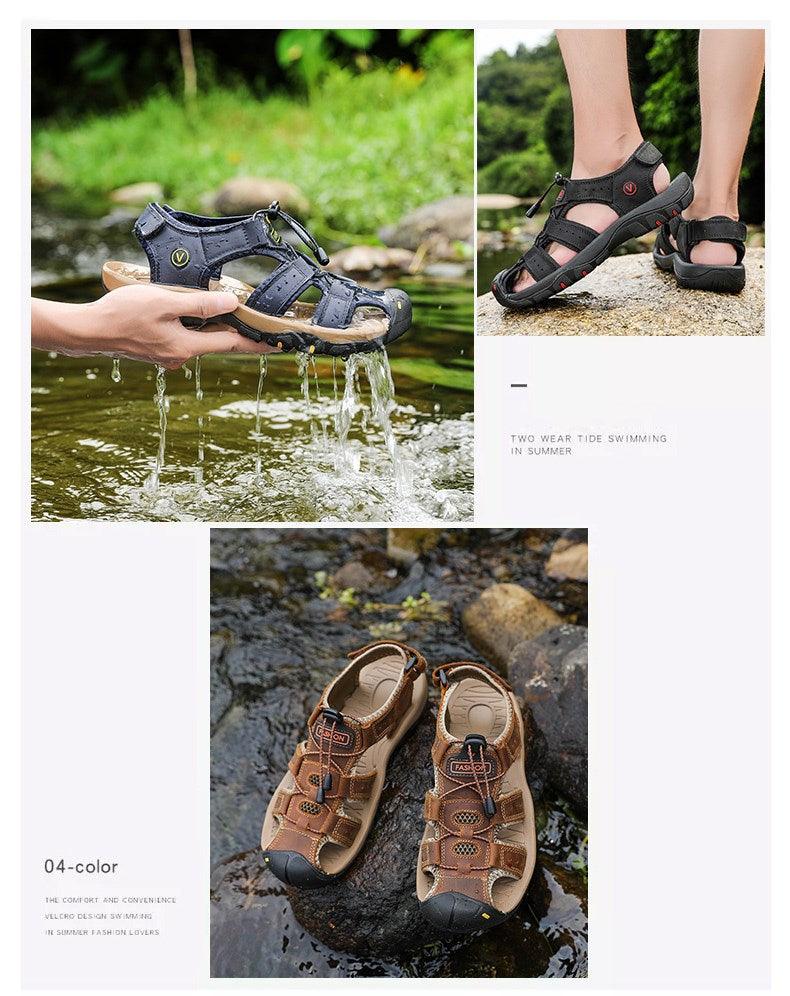 Men's Closed Toe Hiking Sandals | Waterproof Breathable Outdoor Sandal