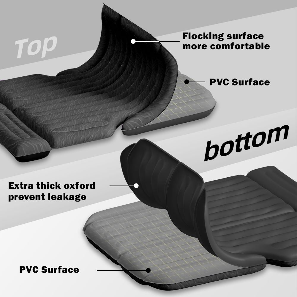 Umbrauto SUV Air Mattress 1.0 — Inflatable Car Camping Bed, Black