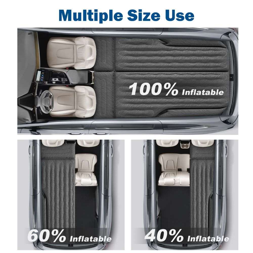 Umbrauto SUV Air Mattress 1.0 — Inflatable Car Camping Bed, Black