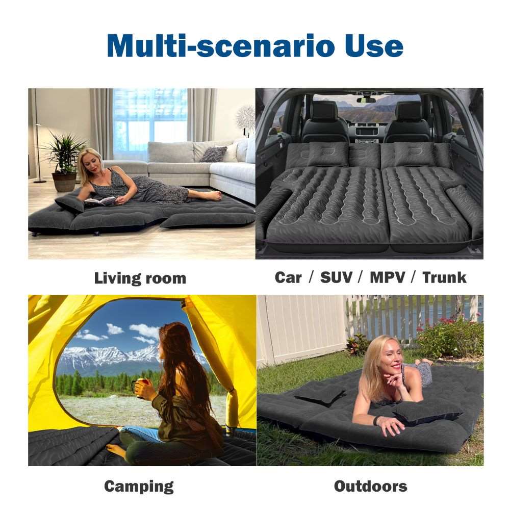 Umbrauto SUV Air Mattress 1.0 — Inflatable Car Camping Bed, Black