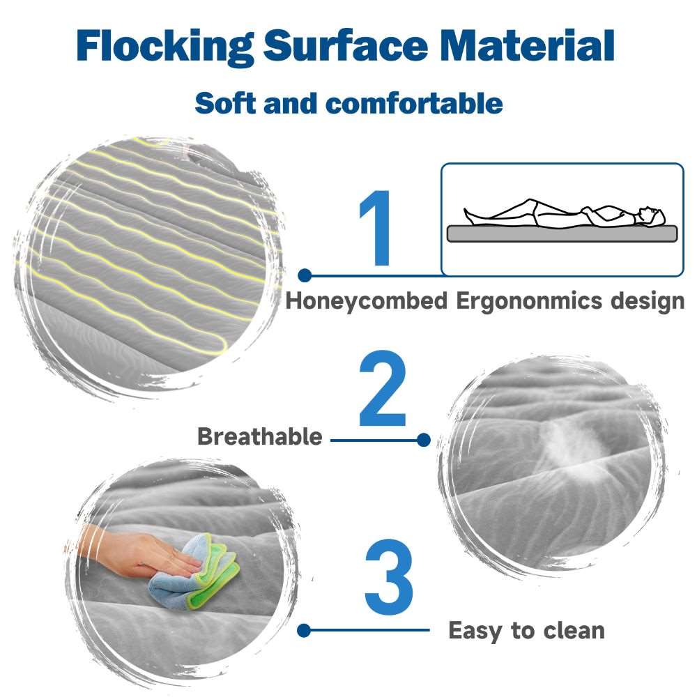 Umbrauto SUV Air Mattress 1.0 — Inflatable Car Camping Bed, Gray