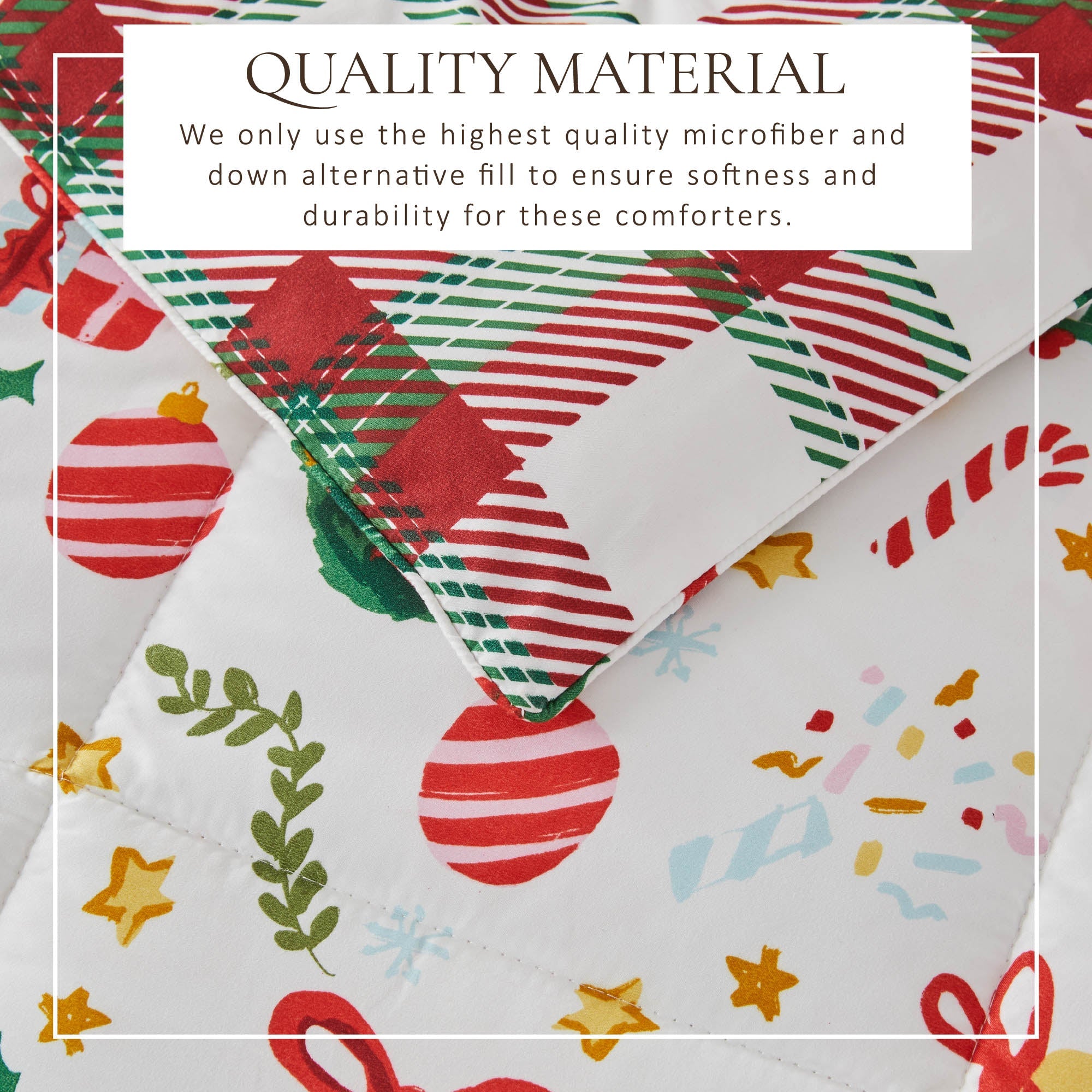 Reversible Comforter Set — Brushed Microfiber, Down Alternative Fill | Two Looks in One