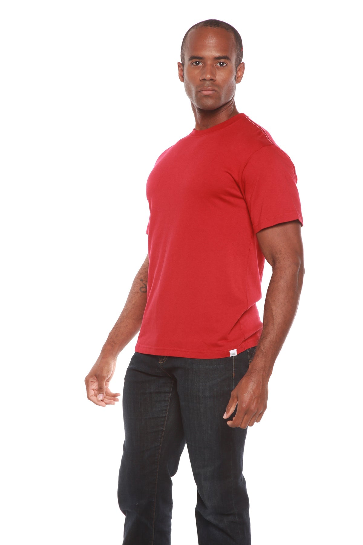 Men's Contrast Stitch Bamboo Crew Neck Tee | Final Sale | 3 Colors | S–XXL