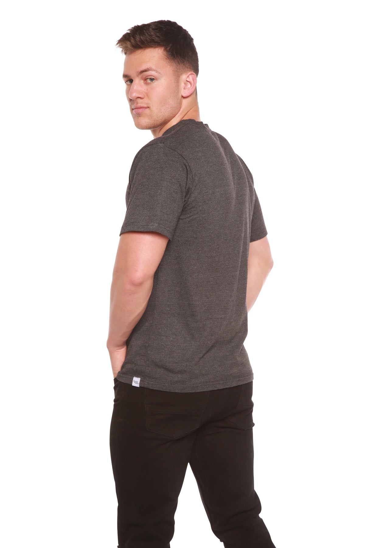 Men's Contrast Stitch Bamboo Crew Neck Tee | Final Sale | 3 Colors | S–XXL