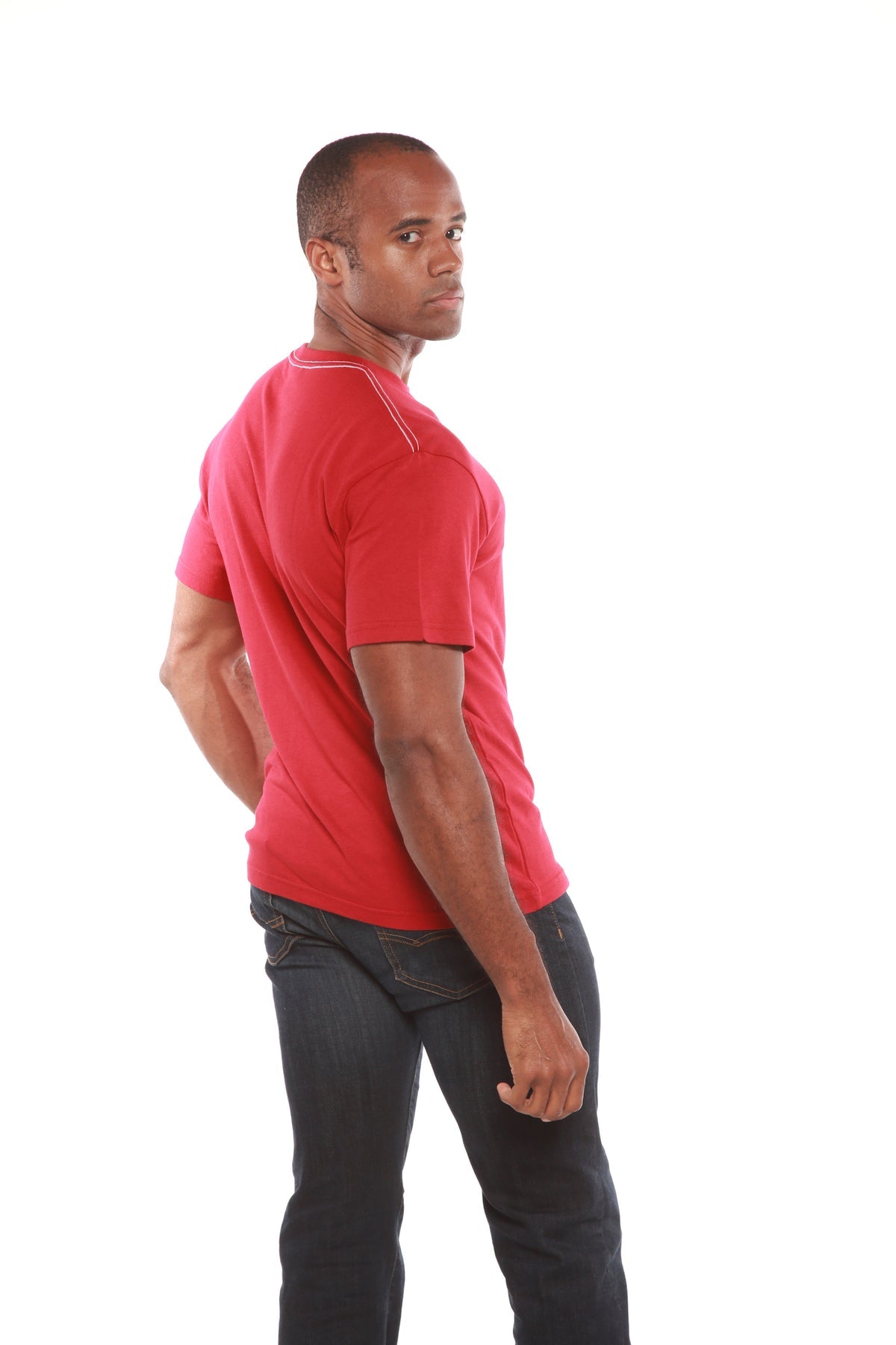 Men's Contrast Stitch Bamboo Crew Neck Tee | Final Sale | 3 Colors | S–XXL