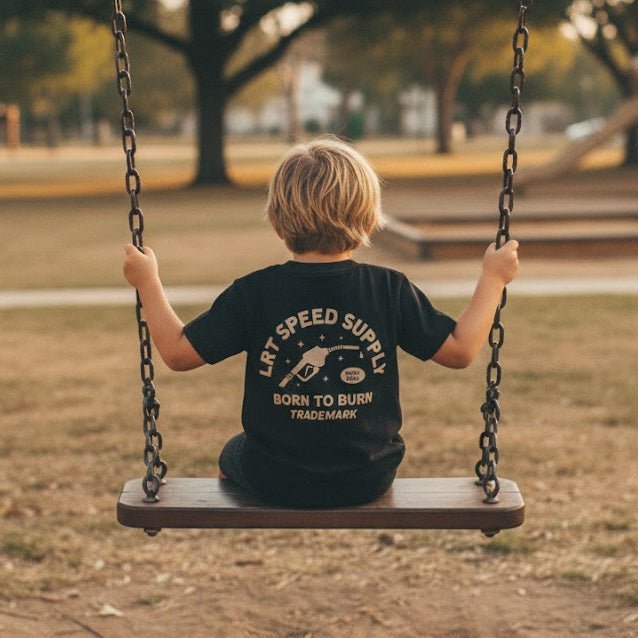 Speed Supply Tee – Kids' Graphic T-Shirt in Black