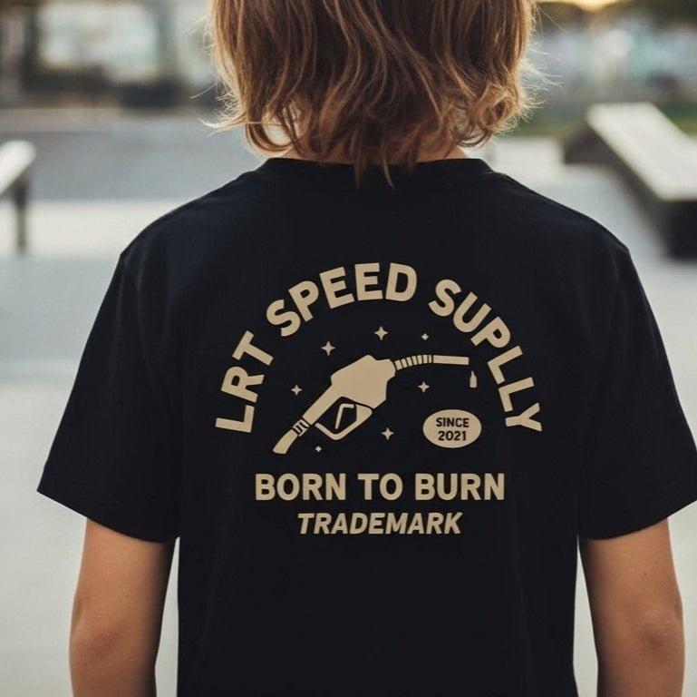 Speed Supply Tee – Kids' Graphic T-Shirt in Black