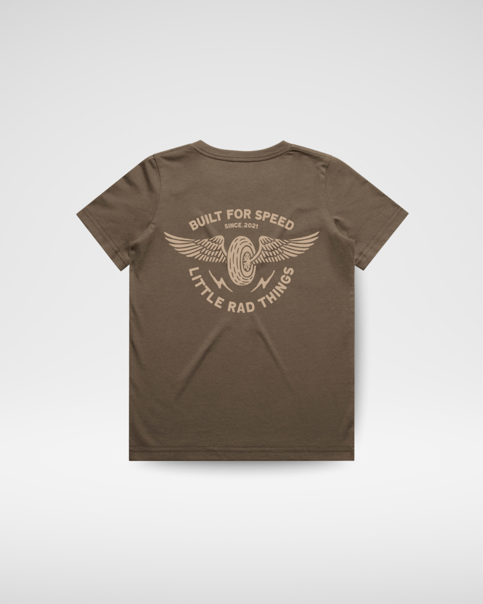 T-SHIRT WINGED MECHANIC – BRAUN