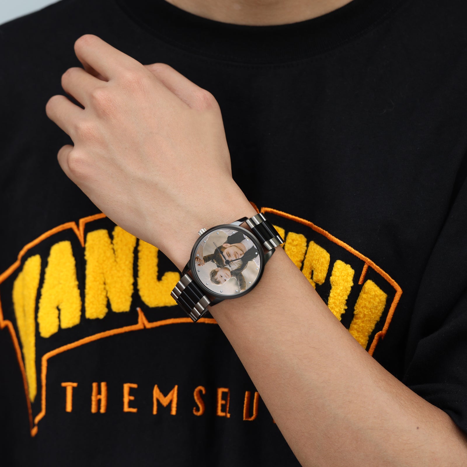 Personalized Men's Custom Photo Watch with Engraving