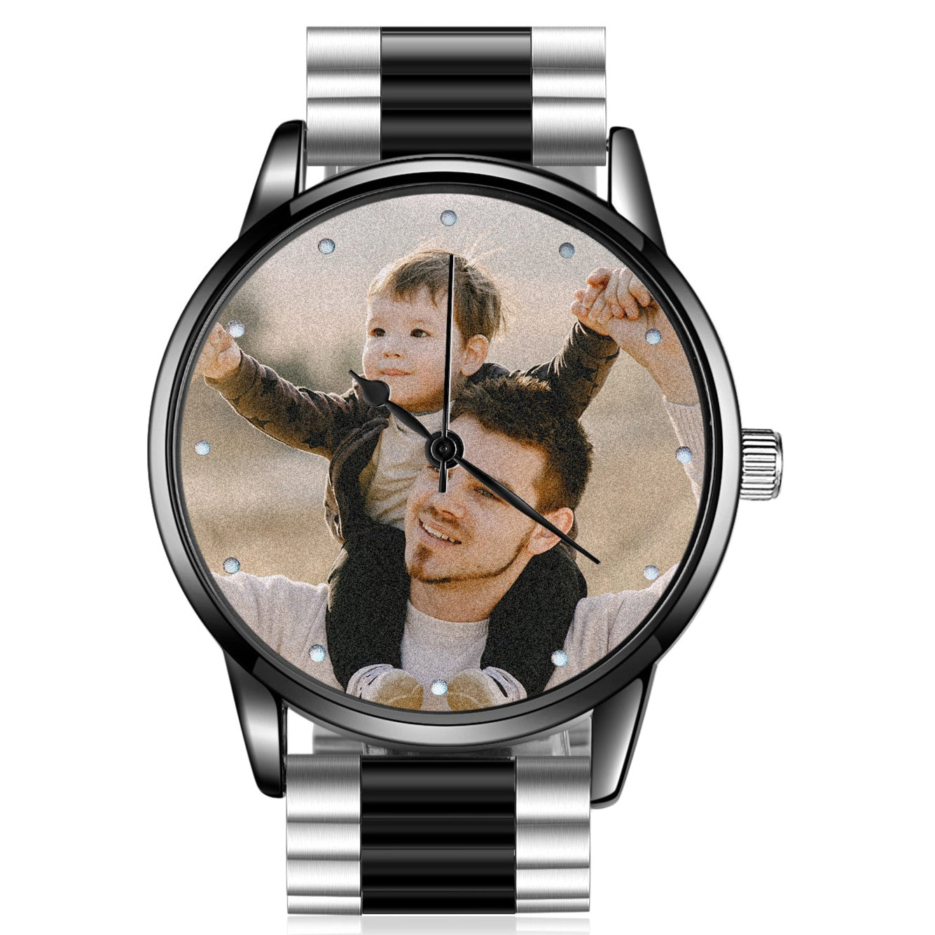 Personalized Men's Custom Photo Watch with Engraving