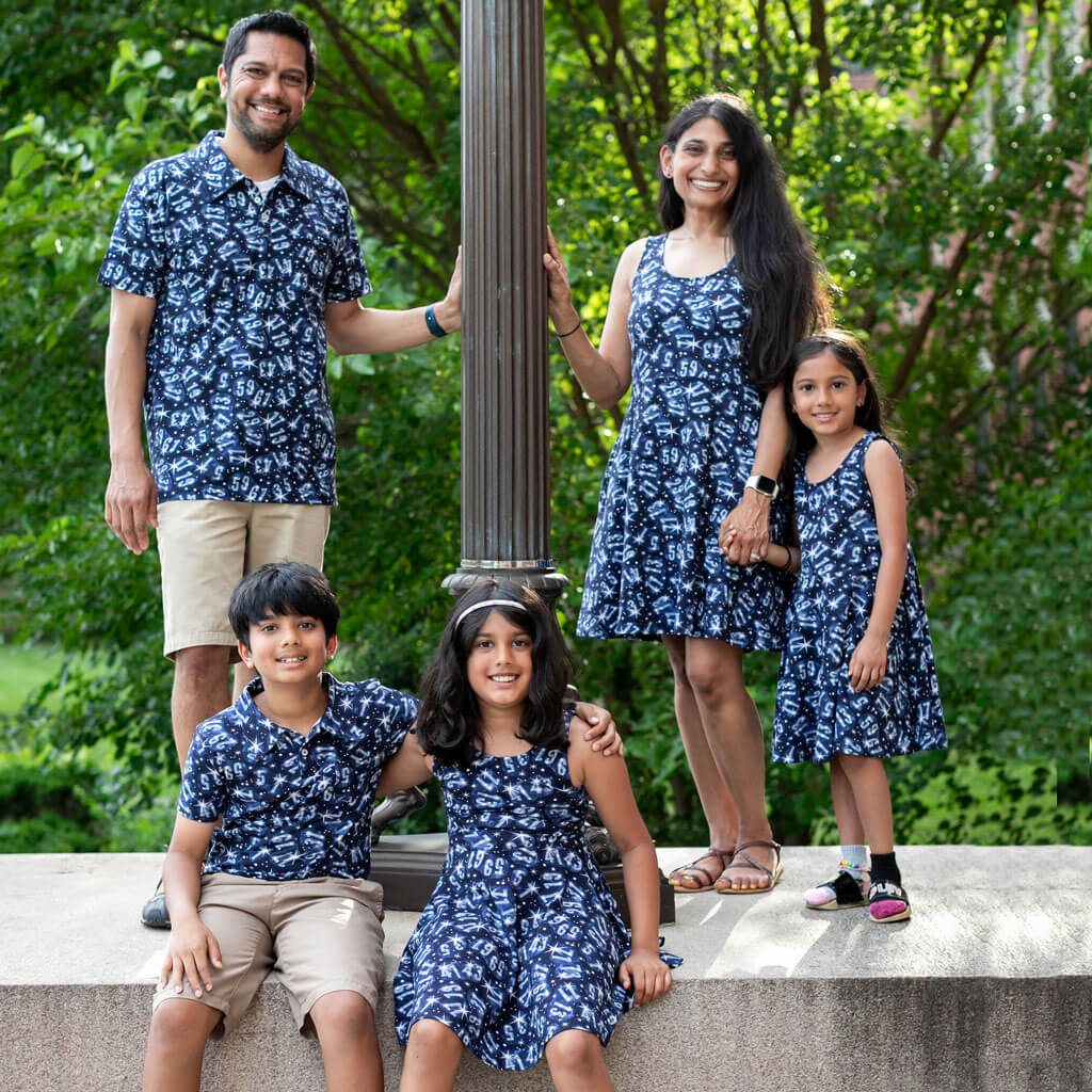 Twin Prime Numbers Constellation Dress | Deep Pockets | Navy | Sizes 0–34