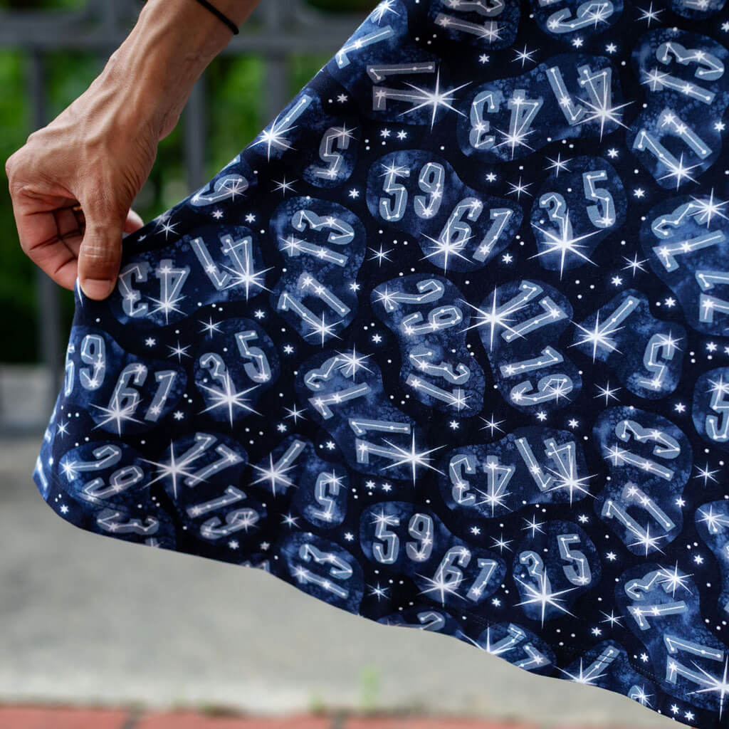 Twin Prime Numbers Constellation Dress | Deep Pockets | Navy | Sizes 0–34