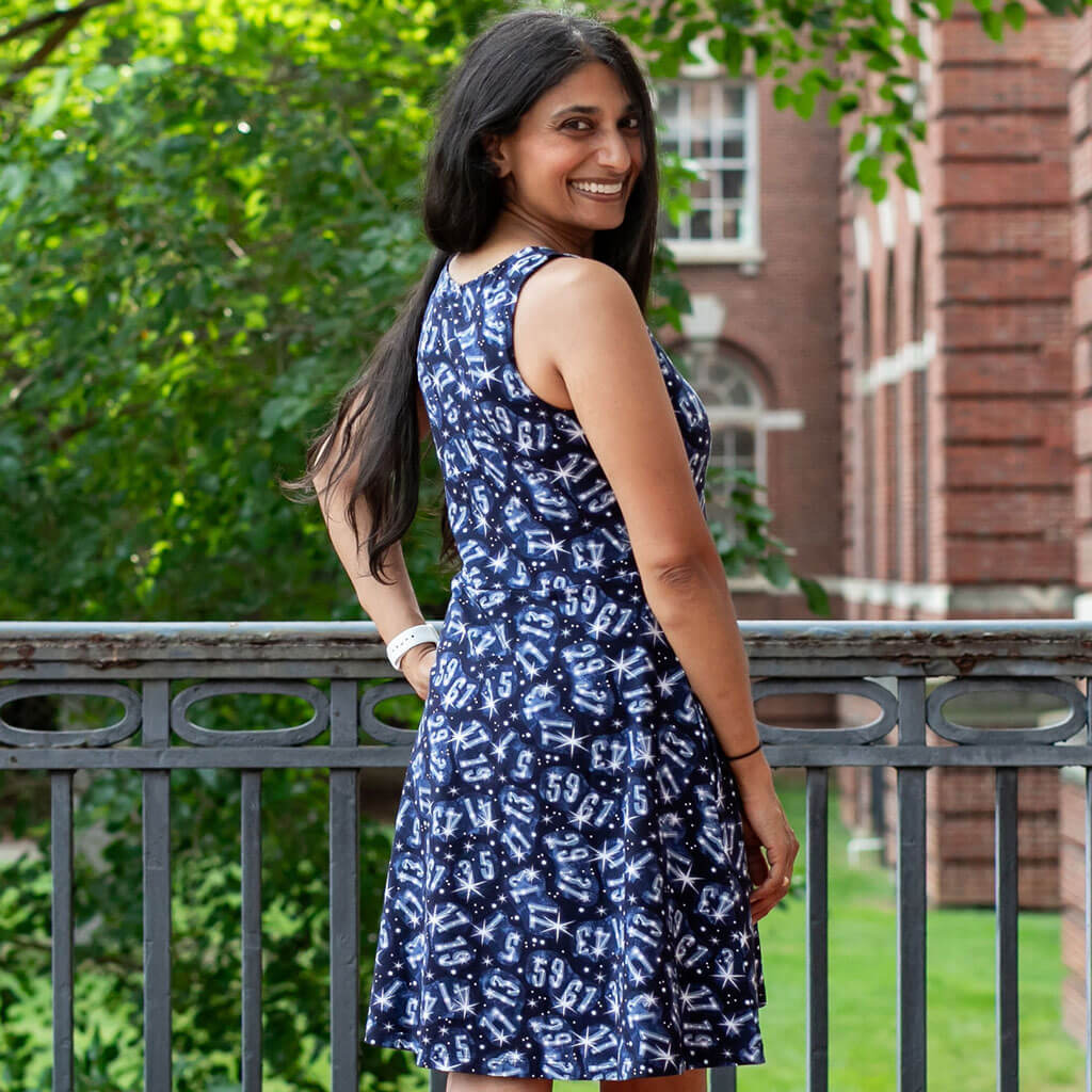 Twin Prime Numbers Constellation Dress | Deep Pockets | Navy | Sizes 0–34