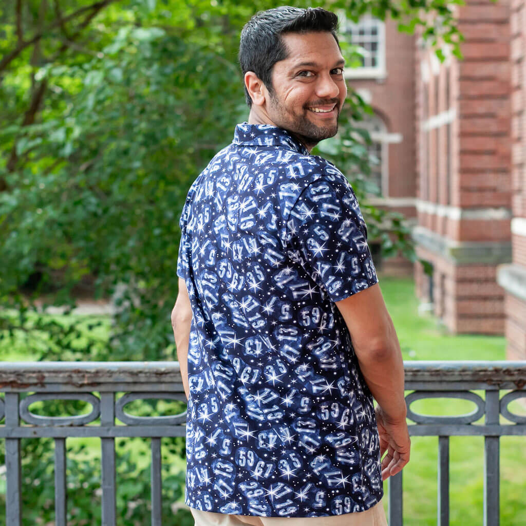 Twin Prime Numbers Constellation Polo Shirt | Navy | 95% Cotton | XS–3XL