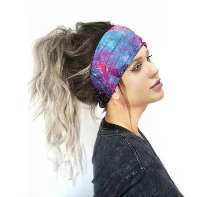 Printed Cross Turban Headband | Soft Knotted Hair Wrap for Women | 38 Prints