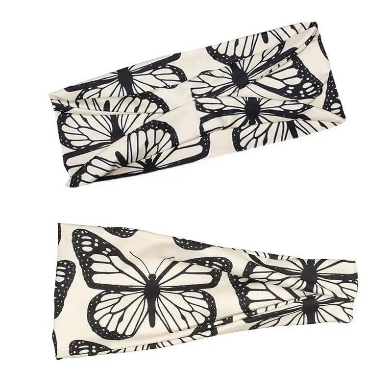 Printed Cross Turban Headband | Soft Knotted Hair Wrap for Women | 38 Prints