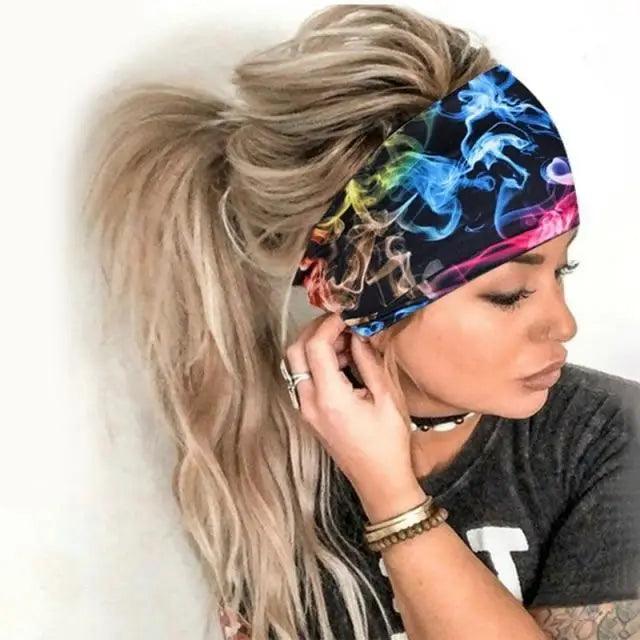 Printed Cross Turban Headband | Soft Knotted Hair Wrap for Women | 38 Prints
