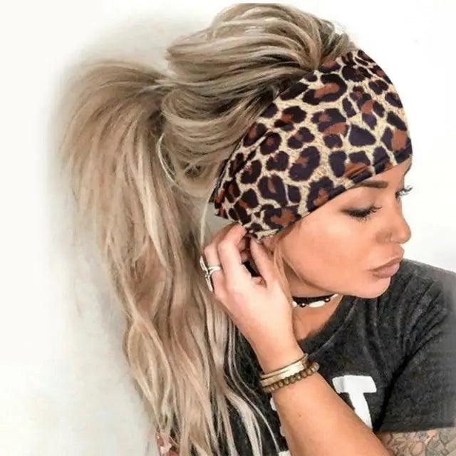 Printed Cross Turban Headband | Soft Knotted Hair Wrap for Women | 38 Prints