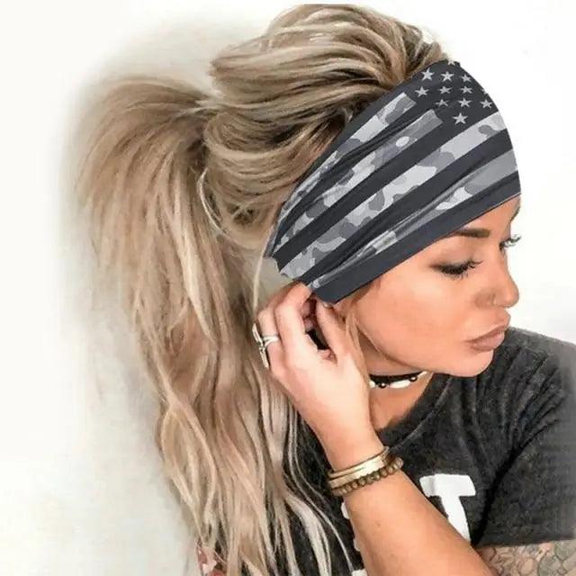 Printed Cross Turban Headband | Soft Knotted Hair Wrap for Women | 38 Prints