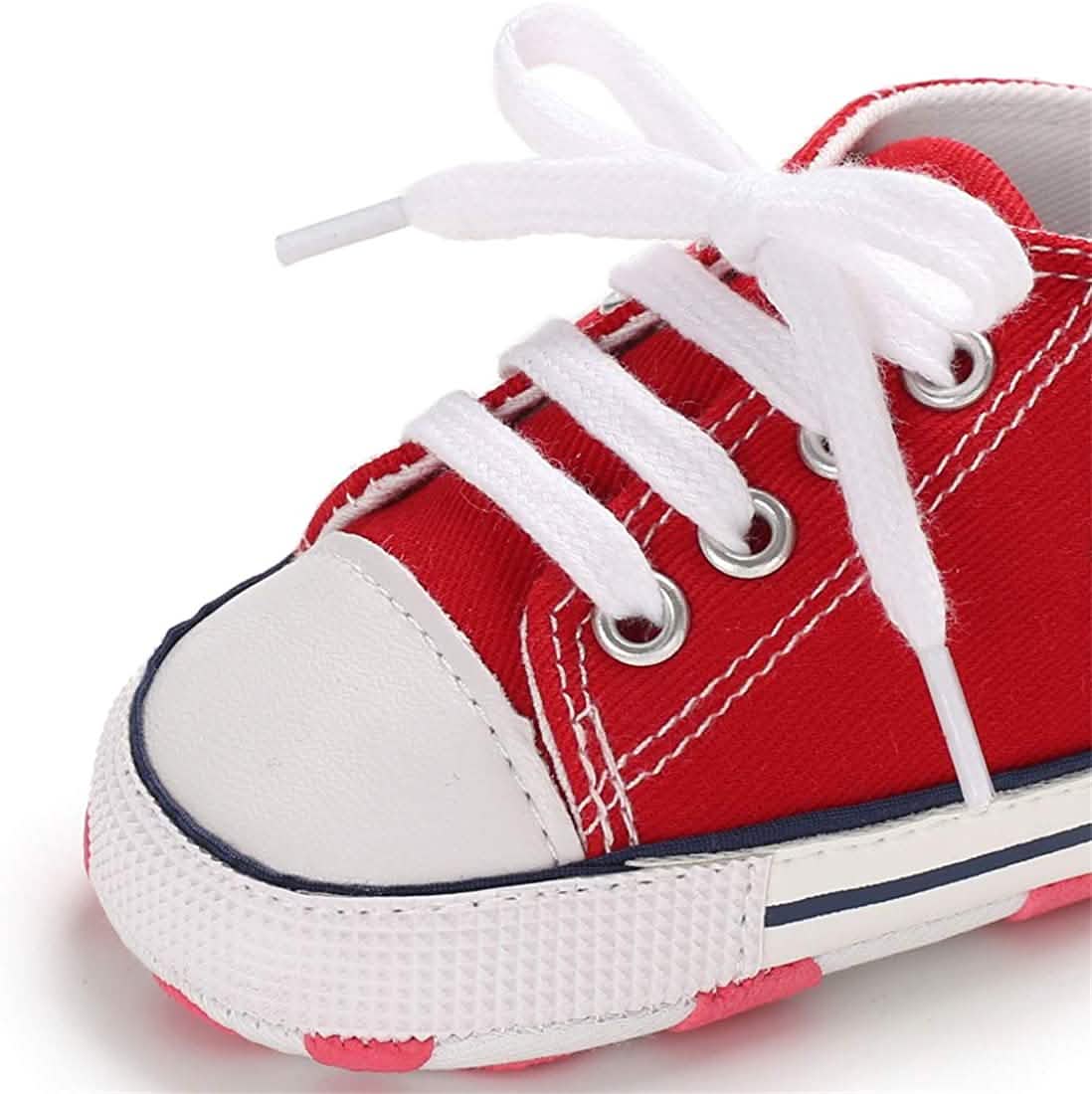 Unisex High-Top Denim-Sneaker für Babys | Rutschfeste Sohle | 10 Farben | 0–18 Monate