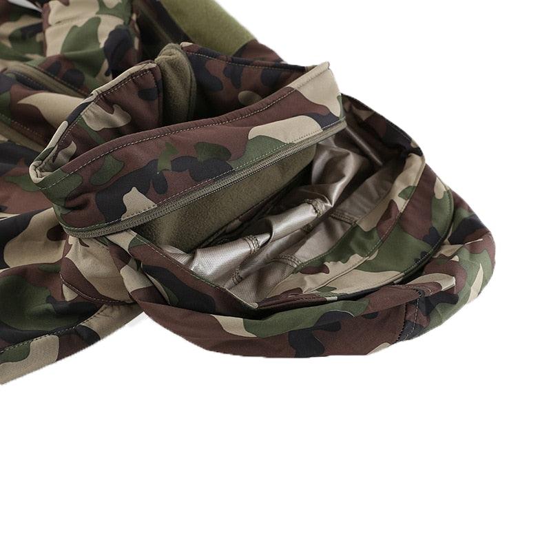 Men's Tactical Fleece Jacket | Waterproof Windproof Outdoor Coat