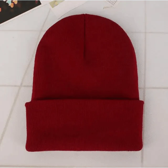 Knit Beanie Hat — Slouchy or Cuffed, Unisex | 19 Colors