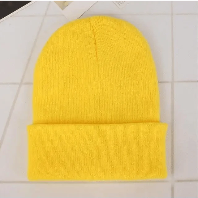 Knit Beanie Hat — Slouchy or Cuffed, Unisex | 19 Colors