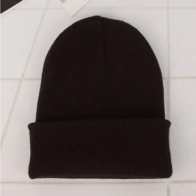 Knit Beanie Hat — Slouchy or Cuffed, Unisex | 19 Colors