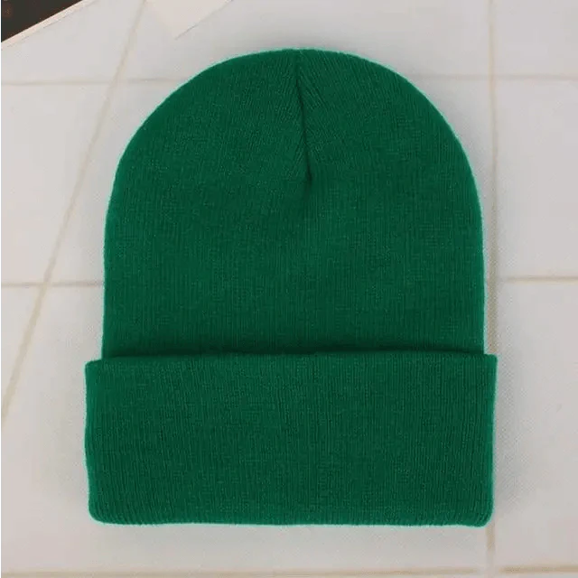 Knit Beanie Hat — Slouchy or Cuffed, Unisex | 19 Colors