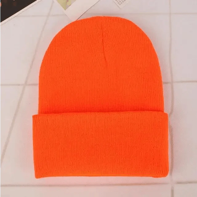 Knit Beanie Hat — Slouchy or Cuffed, Unisex | 19 Colors