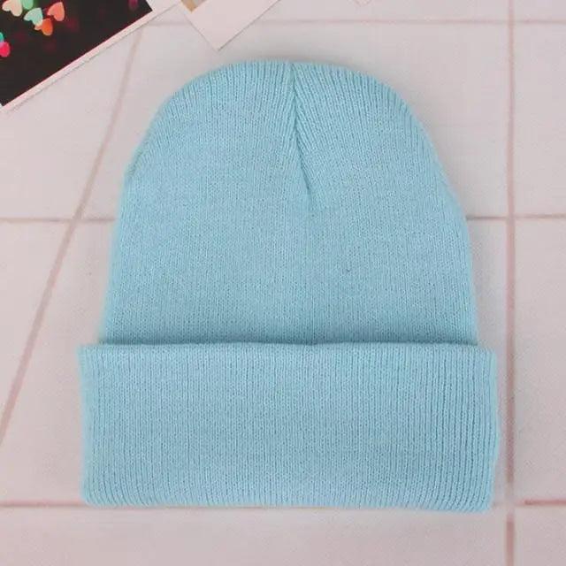 Knit Beanie Hat — Slouchy or Cuffed, Unisex | 19 Colors