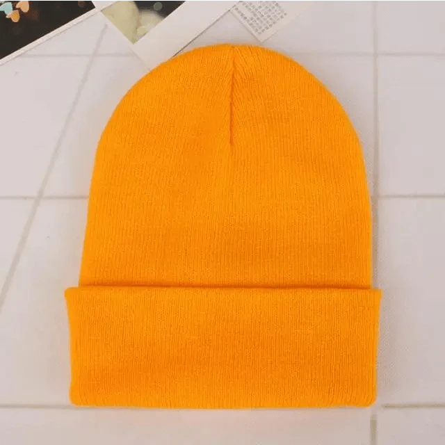 Knit Beanie Hat — Slouchy or Cuffed, Unisex | 19 Colors