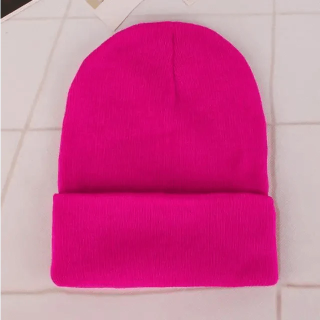 Knit Beanie Hat — Slouchy or Cuffed, Unisex | 19 Colors