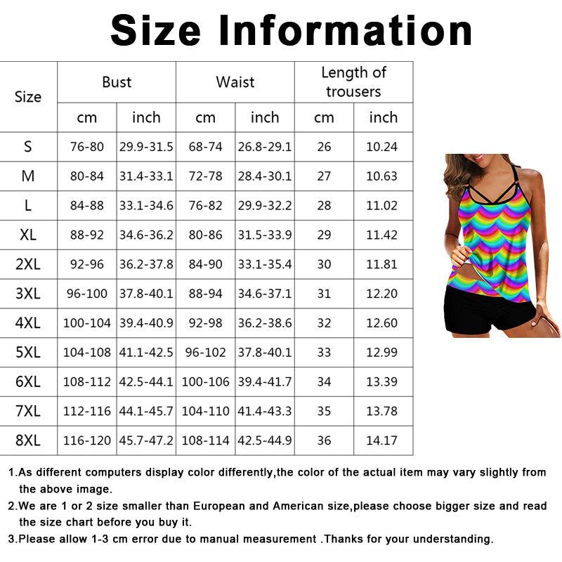 V-Neck Crisscross Back 2-Piece Swimsuit | High-Waist, UPF 50+, Removable Padding