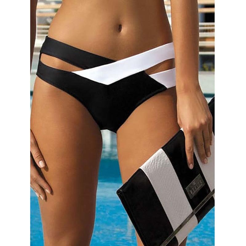 STEVVEX Leopard Print High Waist Bikini Set – Padded Push-Up, Tummy Control